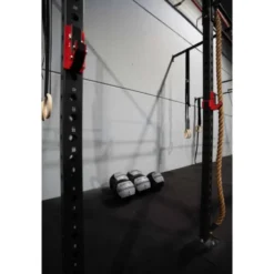 Plateforme de cross-fit murale Titanium RIG-T4 avec 4 squats racks et accessoires multiples - Salles de musculation et cross-fit