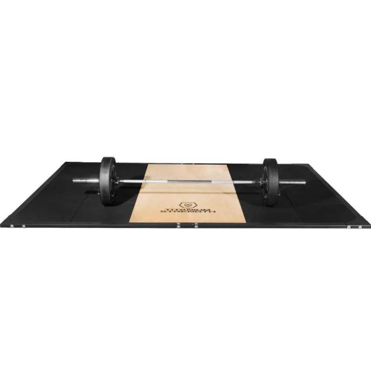 Plateforme de soulevé de terre 2 x 3 m Titanium Strength TP170 - Caoutchouc et panneau central en contreplaqué 30 mm d'épaisseur