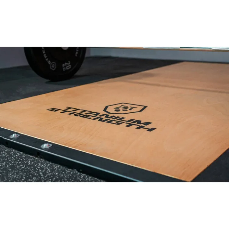 Plateforme de soulevé de terre 2 x 3 m Titanium Strength TP170 - Caoutchouc et panneau central en contreplaqué 30 mm d'épaisseur