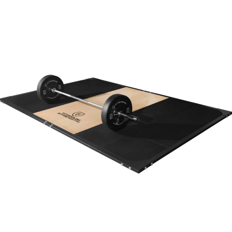 Plateforme de soulevé de terre 2 x 3 m Titanium Strength TP170 - Caoutchouc et panneau central en contreplaqué 30 mm d'épaisseur