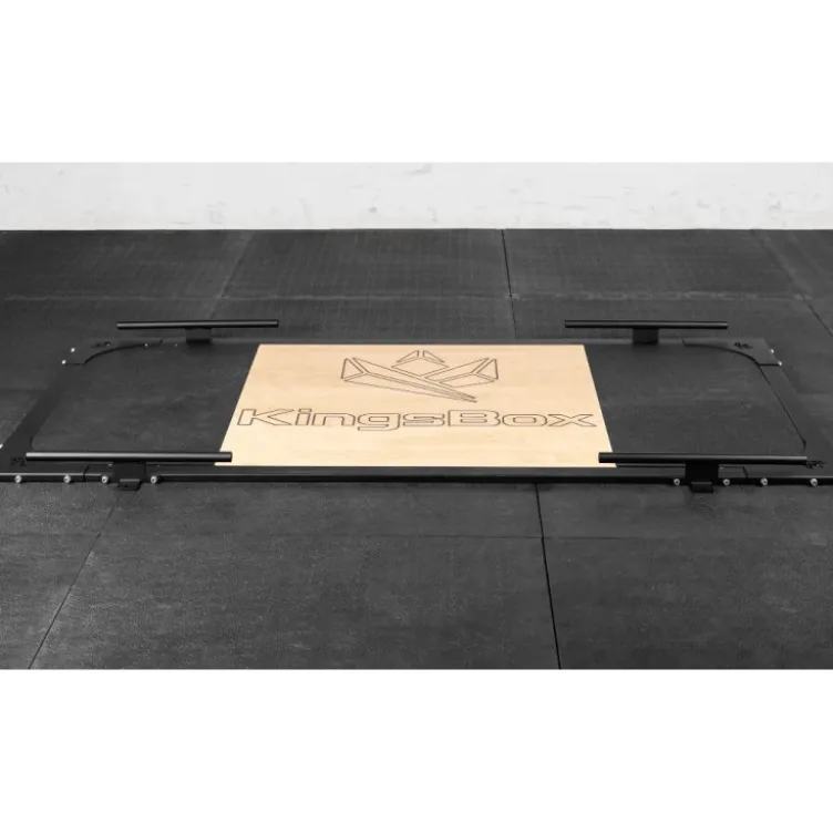 Plateforme de soulevé de terre en bois et caoutchouc 112 cm x 12 cm - Deadilft