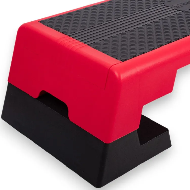 Plateforme de step pour aérobic et remise en forme large avec hauteur réglable - Capacité de charge 250 kg