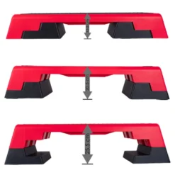 Plateforme de step pour aérobic et remise en forme large avec hauteur réglable - Capacité de charge 250 kg