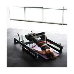 Plateforme hip thrust polyvalente de qualité professionnelle avec supports pour bandes de résistances - 200 kg max