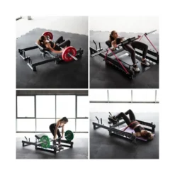 Plateforme hip thrust polyvalente de qualité professionnelle avec supports pour bandes de résistances - 200 kg max
