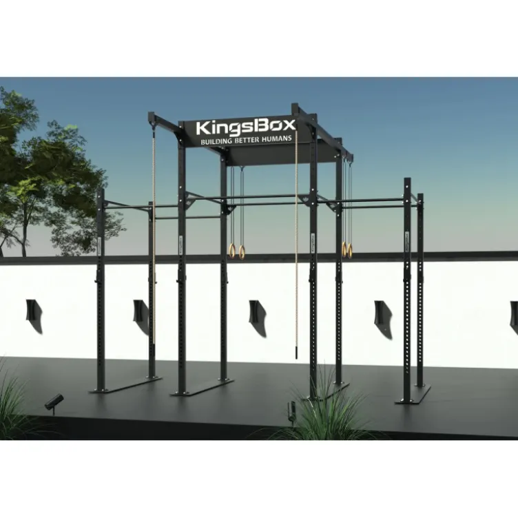 Plate-forme Mighty Kingsbox de crossfit et Hyrox de qualité professionnelle en acier galvanisé- Rig Outdoor