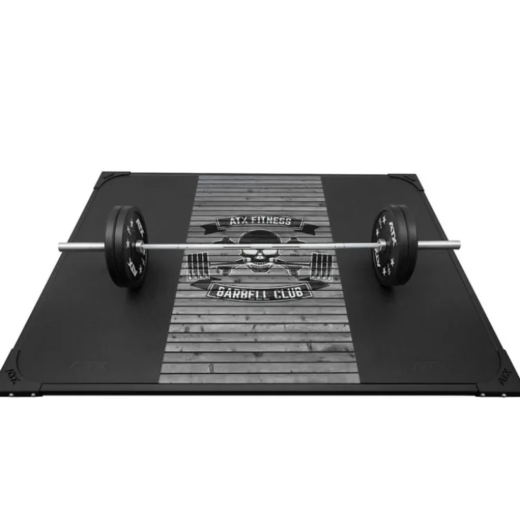 Plateforme professionnelle d'haltérophilie ATX Barbell Club absorbante et antidérapante