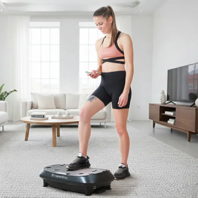 Plateforme vibrante Duonique à deux niveaux avec 30 vitesses et 3 types de vibrations pour le renforcement musculaire