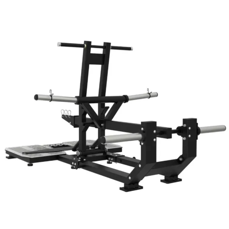 Plate loaded belt squat avec ceinture Titanium Élite Séries à capacité de charge 400 kg - Bandes élastiques incluses EL-PL35