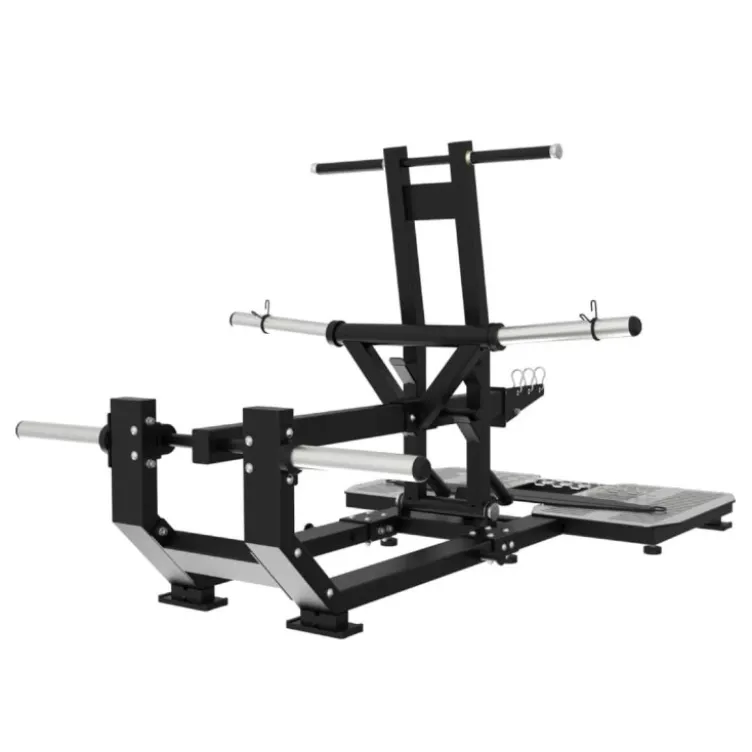 Plate loaded belt squat avec ceinture Titanium Élite Séries à capacité de charge 400 kg - Bandes élastiques incluses EL-PL35