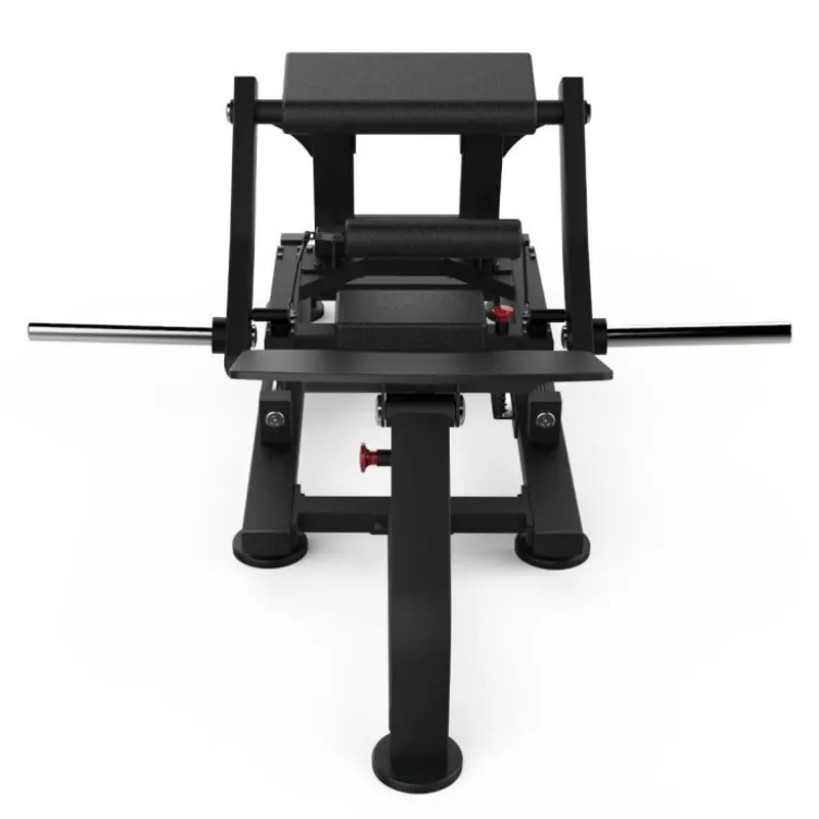 Plate loaded hip thrust avec ceinture à verrouillage et plateforme à angle réglable - Titanium Strength Black Séries GH-PL13