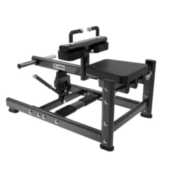 Plate loaded seated calf extension machine Titanium Black Séries pour le renforcement des mollets - BS-PL24