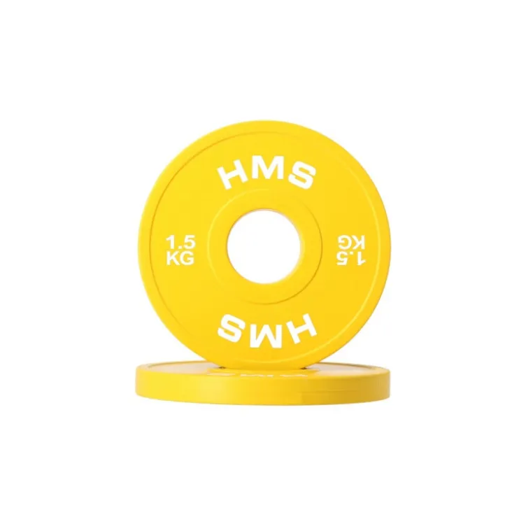 Poids olympiques de précision de 0.5 kg à 2.5 kg avec code couleur international pour training de strongman