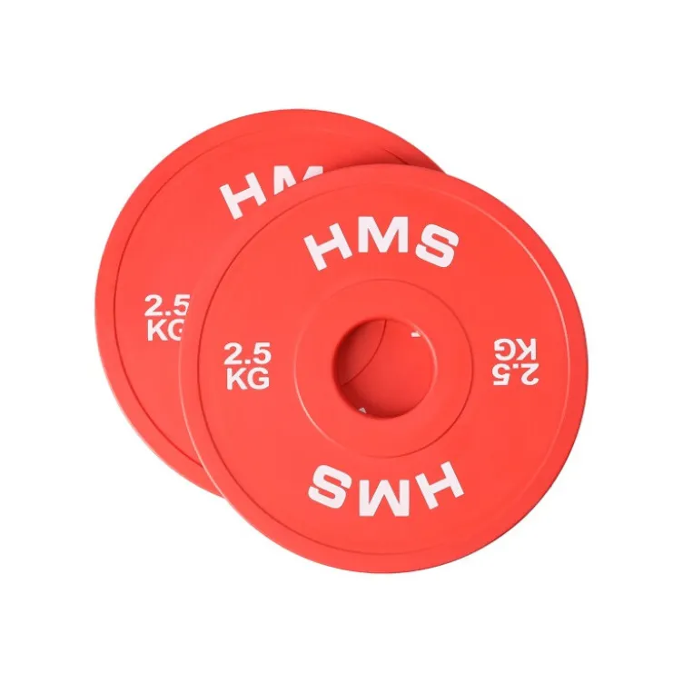 Poids olympiques de précision de 0.5 kg à 2.5 kg avec code couleur international pour training de strongman