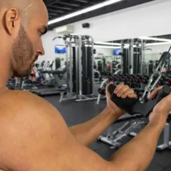 Poignée de tirage Foam Grip coudée pour poulie - poignée de traction angulaire pour biceps et triceps
