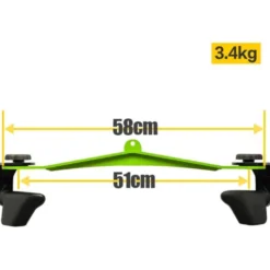 Poignée de tirage à poulie à prise extra large 58 cm - Accessoire de musculation