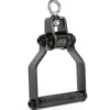 Poignée de tirage simple rotative à 360° pour exercices de musculation à la poulie - Black Line
