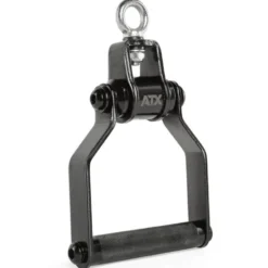 Poignée de tirage simple rotative à 360° pour exercices de musculation à la poulie - Black Line