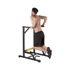 Poste à dips et pompes robuste pour entraînement en Home gym capacité 150 kg