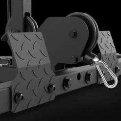 Poste à poulie à charge guidée 100 kg pour half rack ATX HRX-510 avec repose-jambes et repose-pieds pour un confort extrême