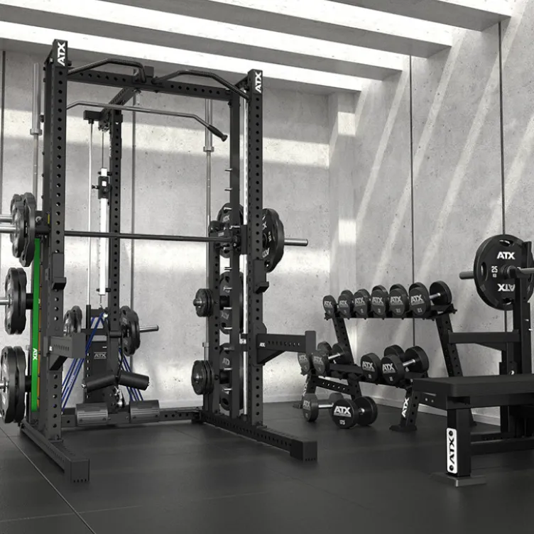 Poste à poulie à charge libre pour exercices de tirage haut et bas compatible avec smith machine ATX série 700