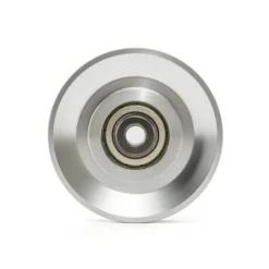 Poulie chromée en aluminium 90 mm x 18/25 mm pour remplacement sur appareils de musculation