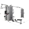 Poulie de musculation professionnelle avec 5 stations - design élégant