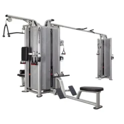 Poulie de musculation professionnelle avec 5 stations - design élégant
