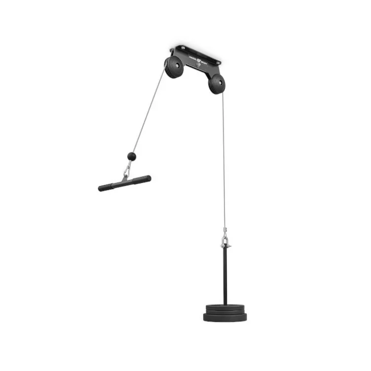 Poulie pour fixation au plafond avec poignée de tirage pour les triceps - Home gym