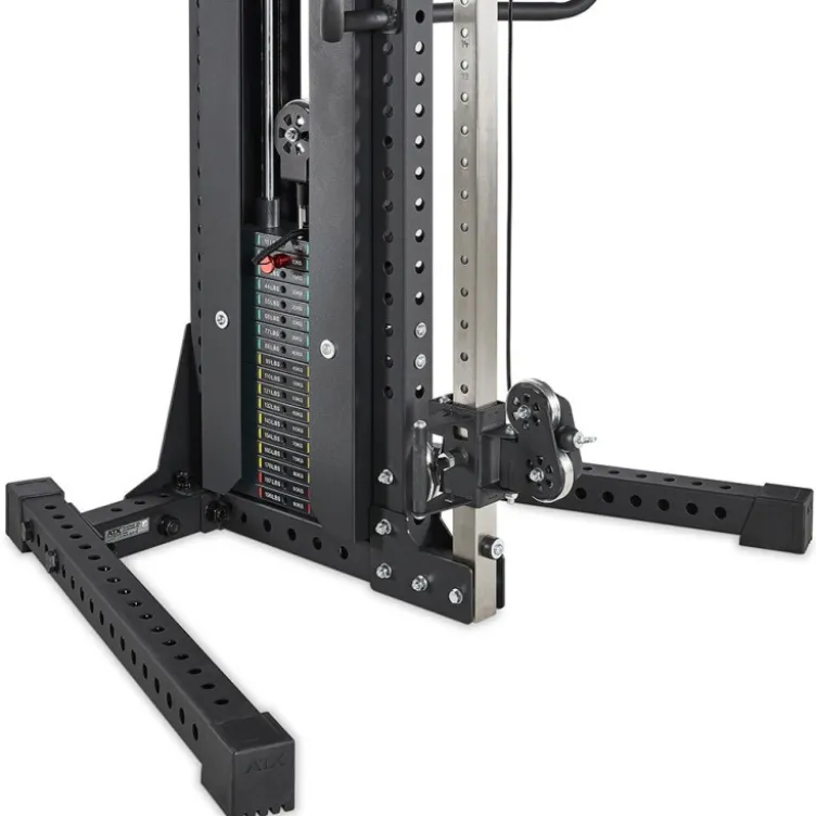 Poulie simple professionnelle réglable ATX avec colonne de poids 90 kg Cable Pull Tower - Réglable sur 37 positions