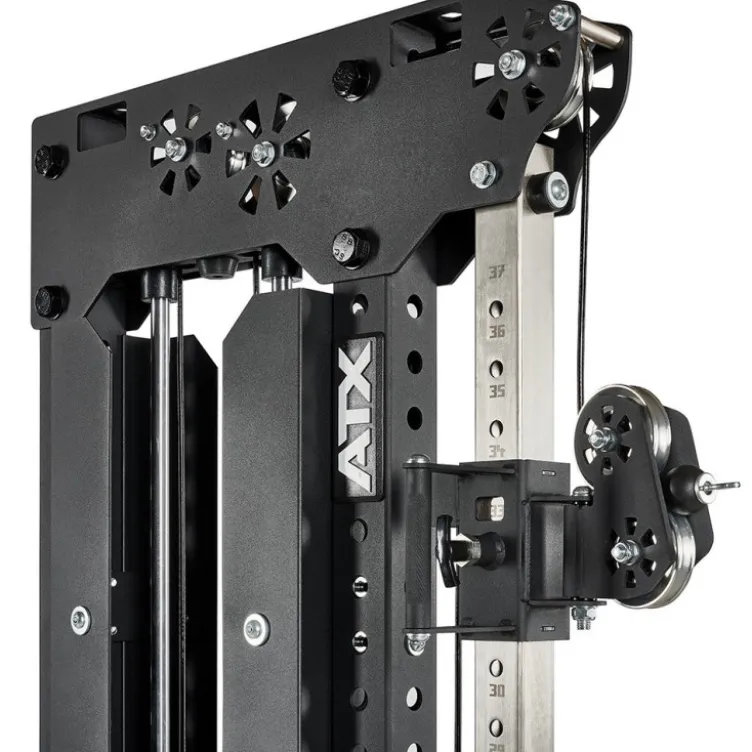 Poulie simple professionnelle réglable ATX avec colonne de poids 90 kg Cable Pull Tower - Réglable sur 37 positions