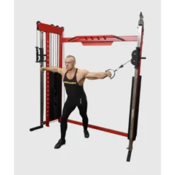 Poulie vis à vis avec double colonne de poids de 80 kg et barre de traction pour salle de sport professionnelle