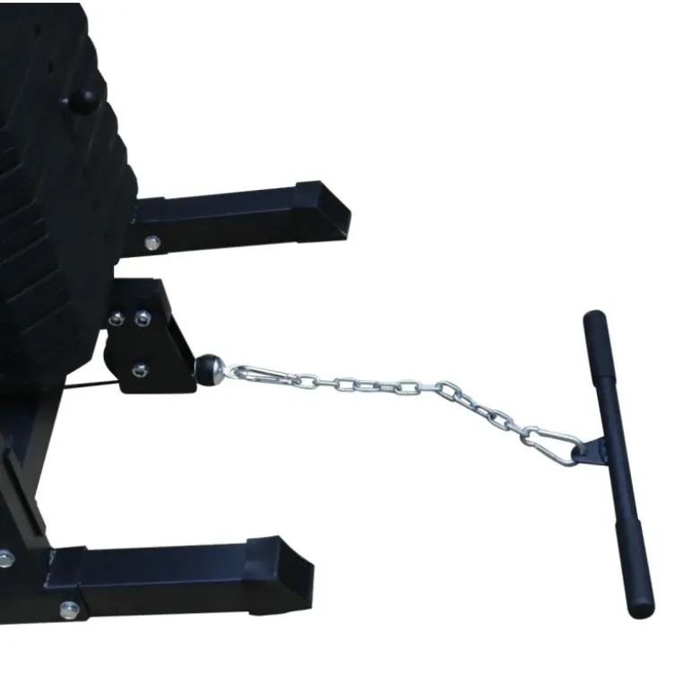 Poulie vis-à-vis de musculation Cross Over avec 2 x 75 kg - Charges guidées