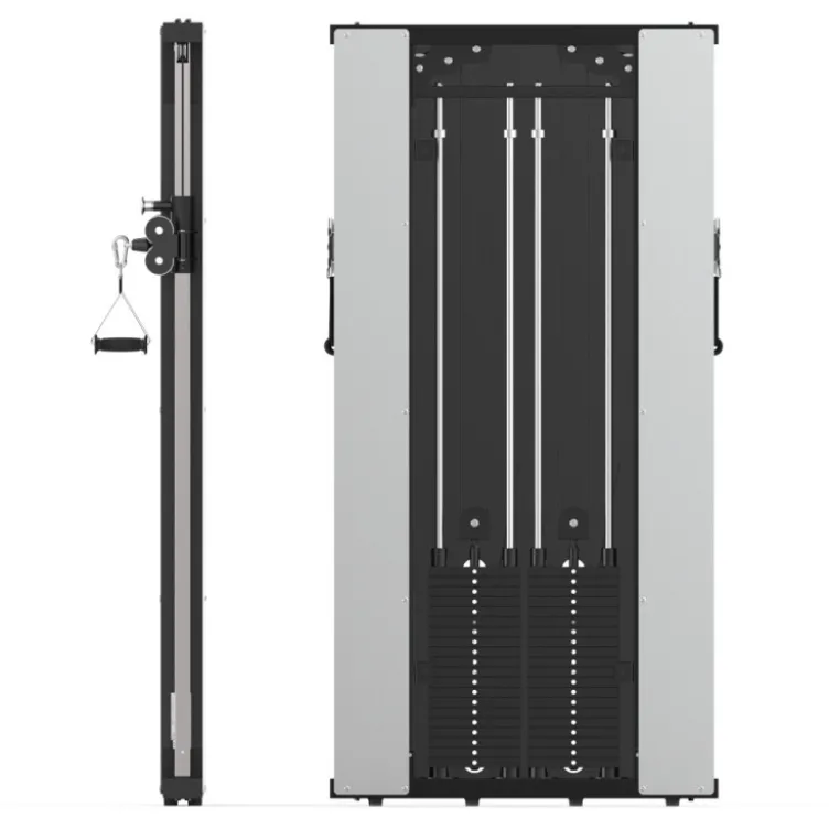 Poulie vis à vis murale professionnelle avec double colonne de poids - Capacité de charge 150kg