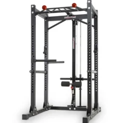 Power cage avec poulie haute et basse et barre de traction