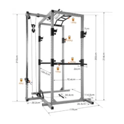 Powercage cross-training station cage avec poulie haute et basse