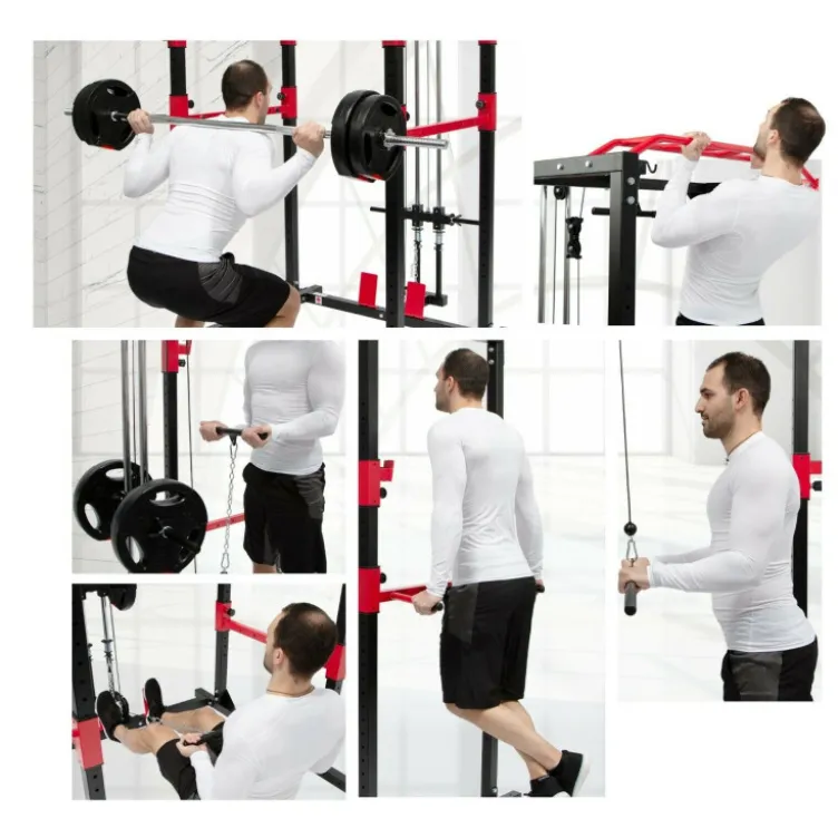 Powercage cross-training station cage avec poulie haute et basse