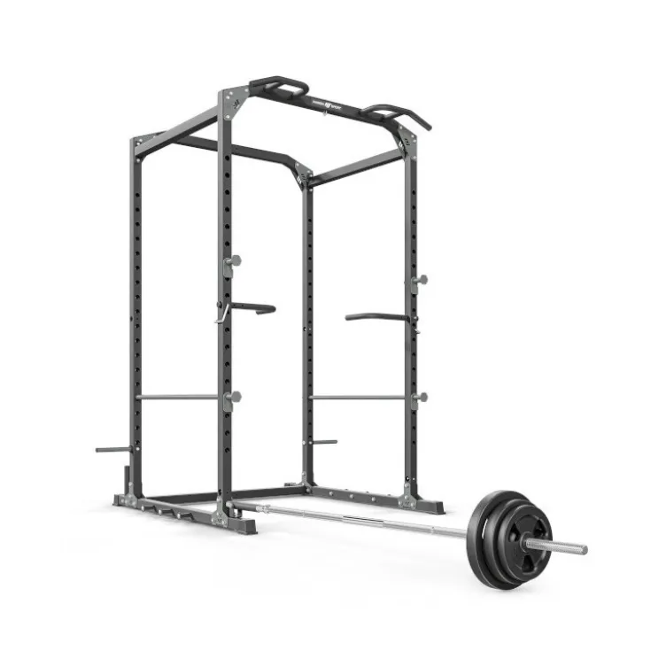 Power cage à squat de musculation avec grande diversité d'exercices musculaires - Capacité de charge 250 kg