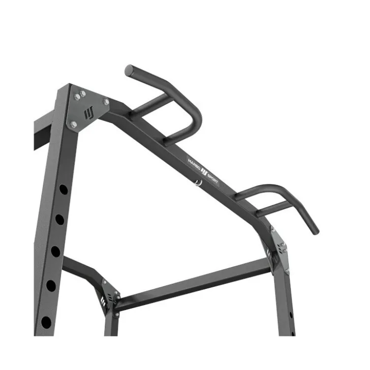 Power cage à squat de musculation avec grande diversité d'exercices musculaires - Capacité de charge 250 kg
