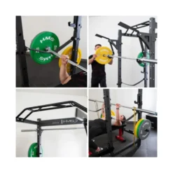 Power cage à squat de musculation avec accessoires d'entraînement - Training varié