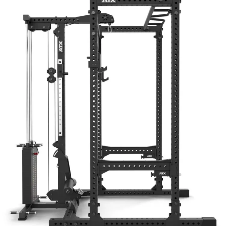 Power cage à squat de musculation ATX pour home gym à charge guidée 125 kg - Série 700