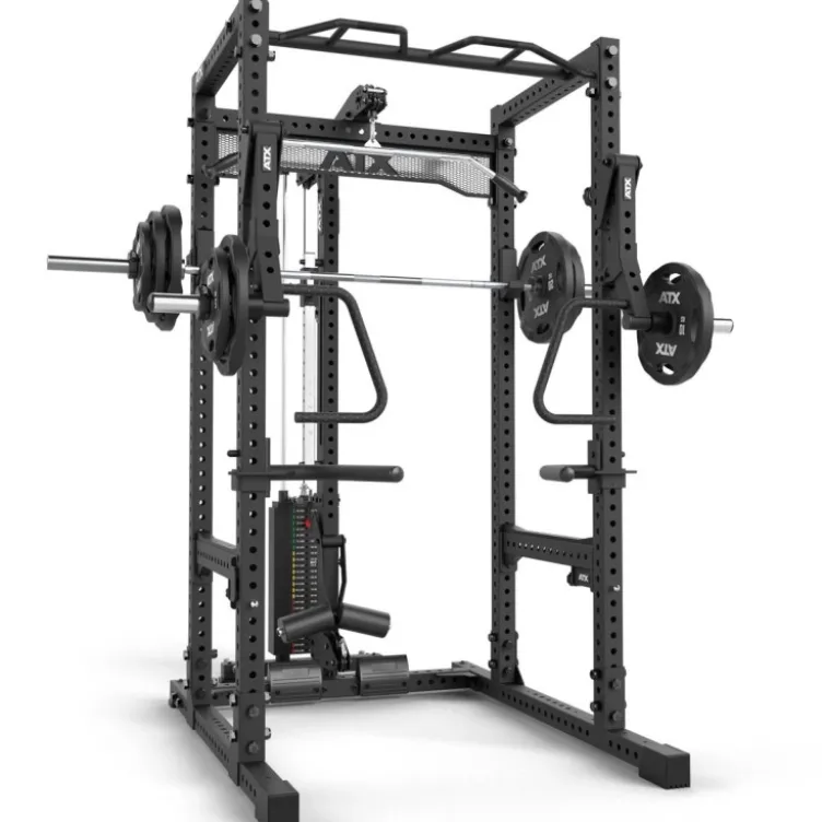 Power cage à squat de musculation ATX pour home gym à charge guidée 125 kg - Série 700