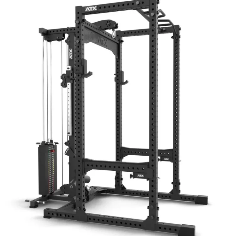 Power cage à squat de musculation ATX pour home gym à charge guidée 125 kg - Série 700