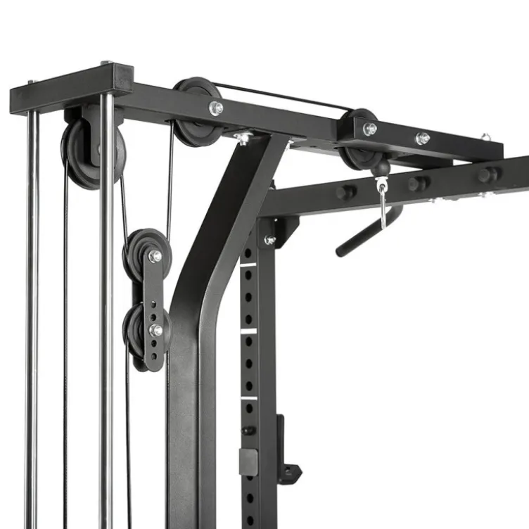 Power Half Rack de musculation ATX avec colonne de poids 115 kg et crochets en J - Série 600