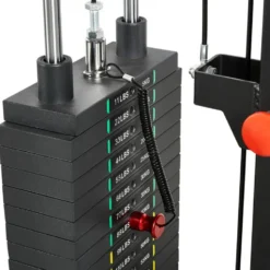 Power Half Rack de musculation ATX avec colonne de poids 115 kg et crochets en J - Série 600