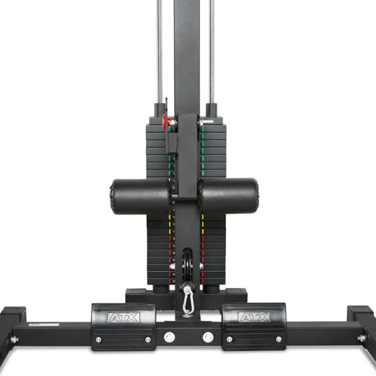 Power Half Rack de musculation ATX avec colonne de poids 115 kg et crochets en J - Série 600