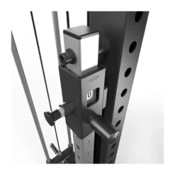 Power rack cage ATX avec poulie à charge libre et barre guidée - Barre de traction multigrip incluse série 700