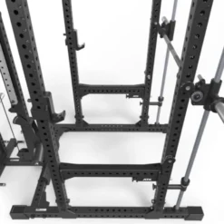 Power rack cage ATX avec poulie à charge libre et barre guidée - Barre de traction multigrip incluse série 700