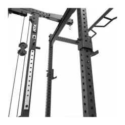 Power rack cage ATX avec poulie à charge libre et barre guidée - Barre de traction multigrip incluse série 700