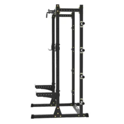 Power rack de musculation avec crochet en J et reposes barres de sécurité - Capacité de charge 500 kg